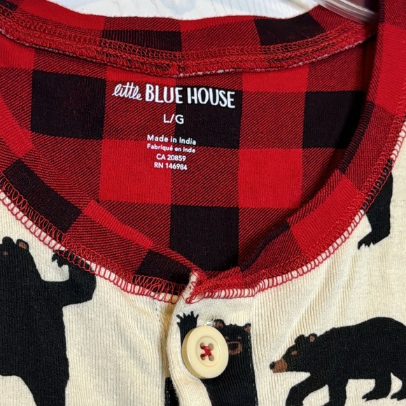 Black Bear Unisex Adult Onesie (L) - Picture 8 of 8